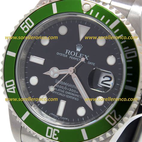 rolex ghiera verde v|green rolex 16610lv.